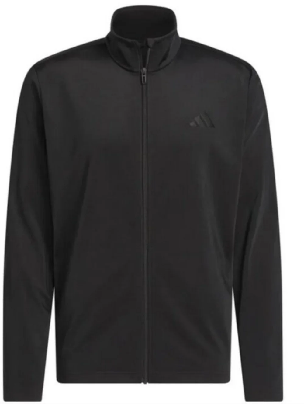 adidas Black Long Sleeve Full Zip Tricot Track Jacket Size Large